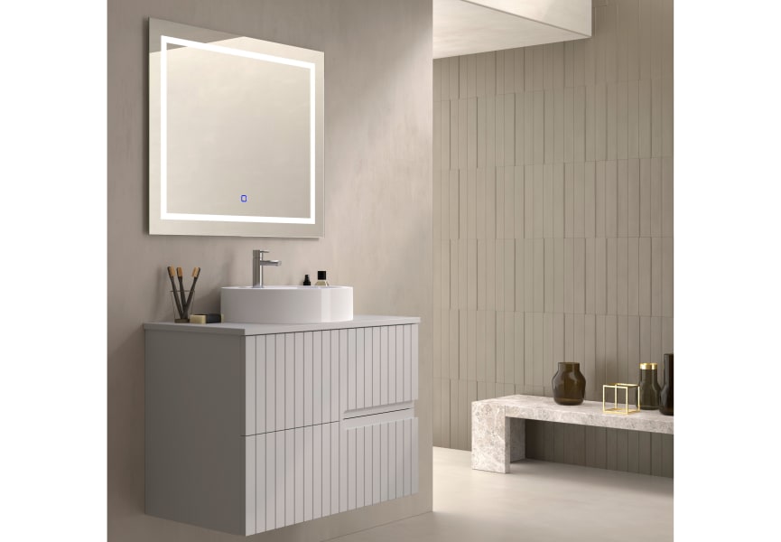 Mueble de baño con encimera piedra compactada mismo color del mueble Ebi Bruntec colores principal 4
