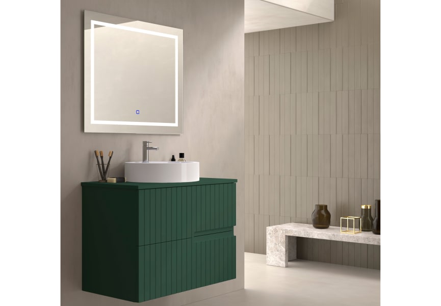 Mueble de baño con encimera piedra compactada mismo color del mueble Ebi Bruntec colores principal 6