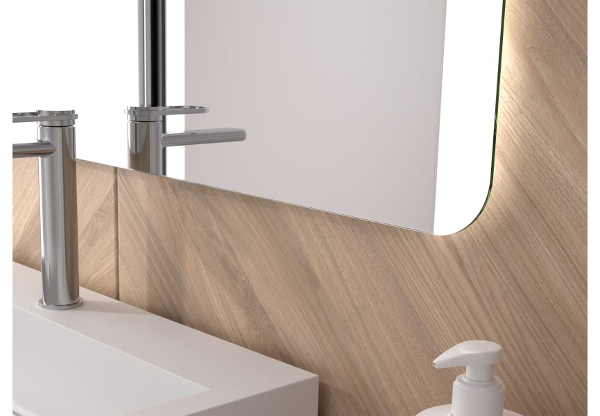 Espejo de baño con luz LED Mavi Eurobath detalle 1
