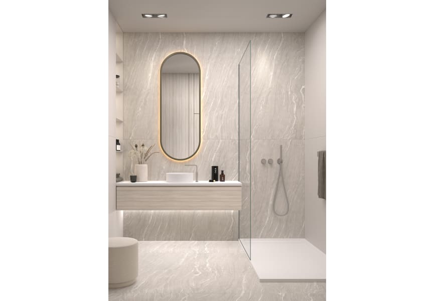 Armario de baño PORTOBELLO con luz LED Salgar 1200x600x160 mm Cuarto de Baño.com