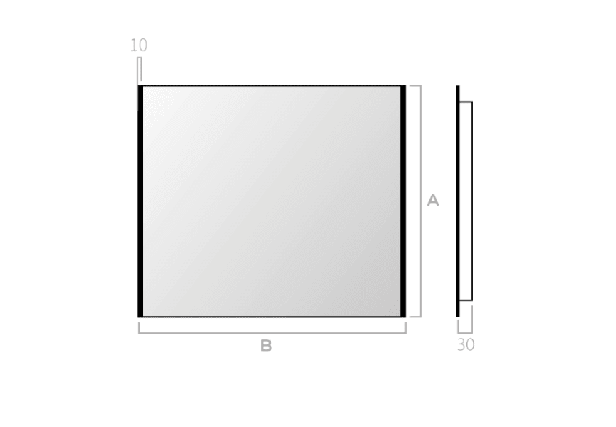 Espejo de baño con luz LED Sire Bruntec croquis 5