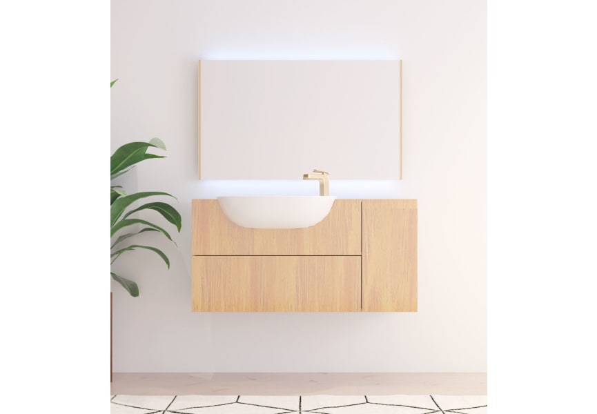 Espejo de baño con luz LED Sire Bruntec Principal 0