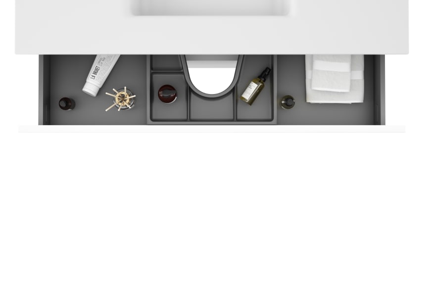 Mueble de baño con encimera de madera Indico Viso detalle 12