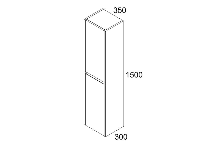 Columna de baño Kronos Bruntec croquis 2