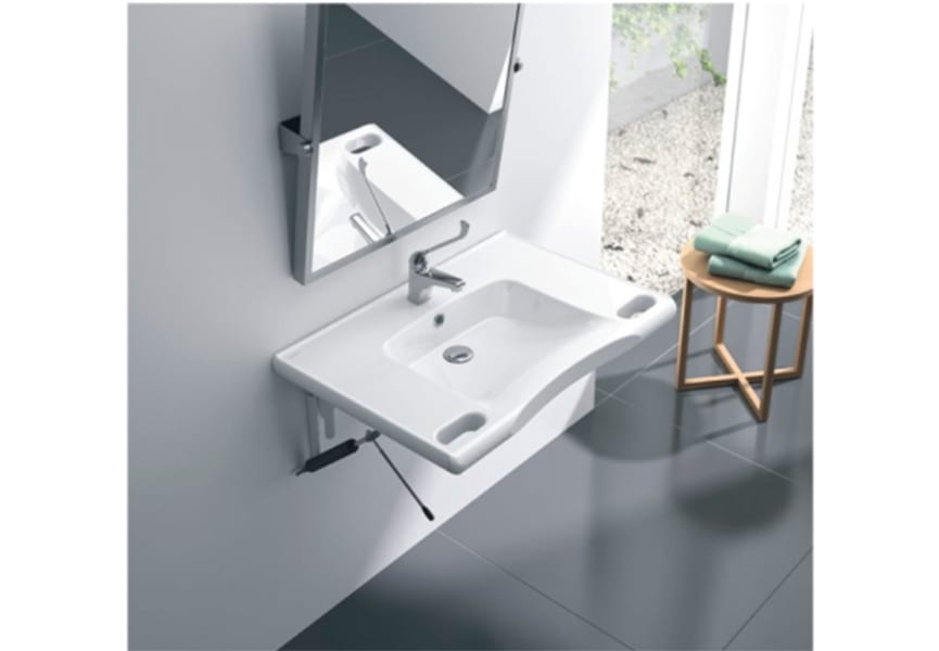Lavabo suspendido New Wccare PMR de Unisan ambiente 3