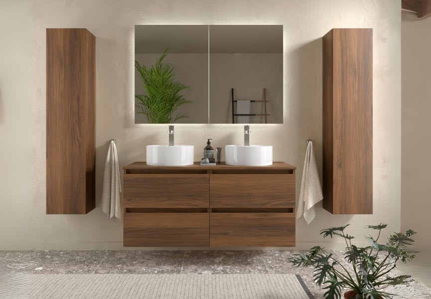 Mueble de baño para lavabo sobre encimera Bequia Salgar principal 1