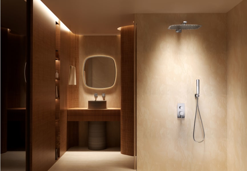 Conjunto de ducha empotrado Toscana Imex ambiente 9