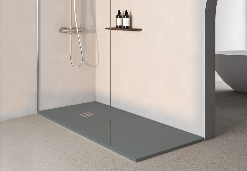 Plato de ducha de resina Zenit de Bruntec ambiente 17