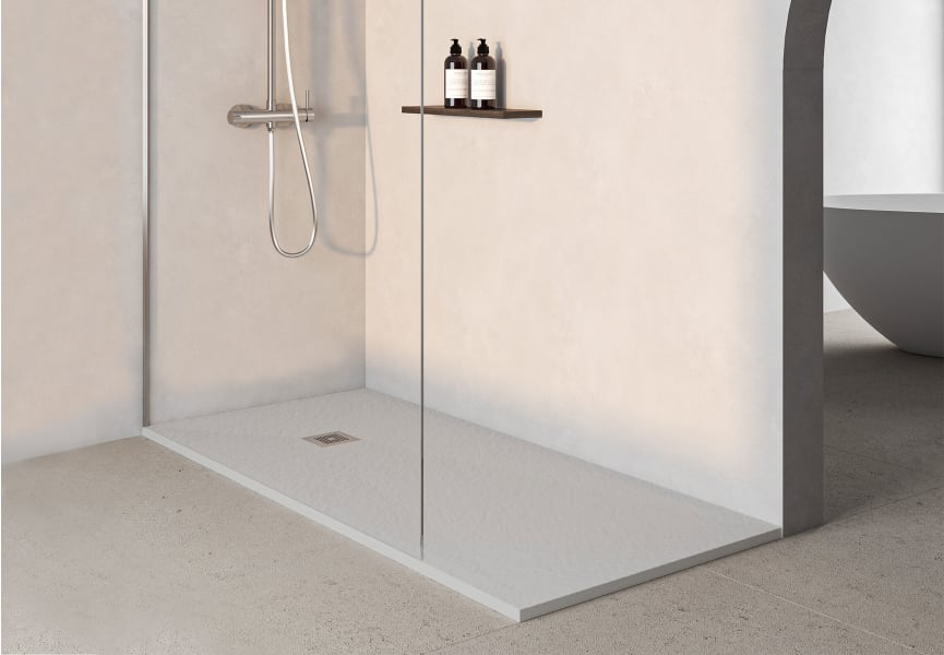 Plato de ducha de resina Zenit de Bruntec ambiente 22