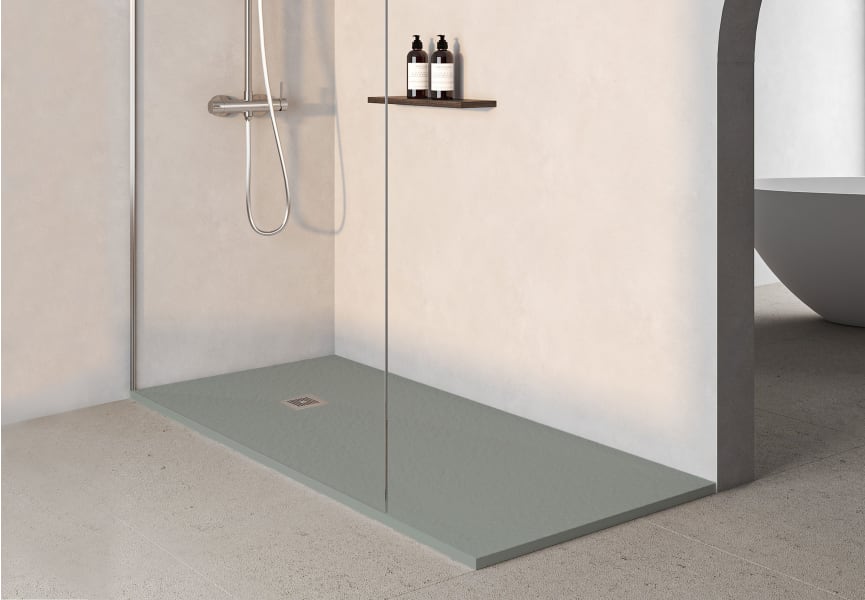 Plato de ducha de resina Zenit de Bruntec ambiente 26