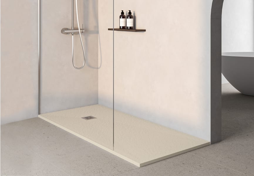 Plato de ducha de resina Zenit de Bruntec ambiente 27