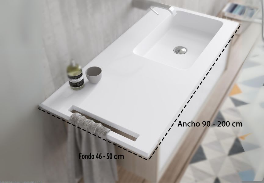Lavabo encastrado Gama Bruntec croquis 1