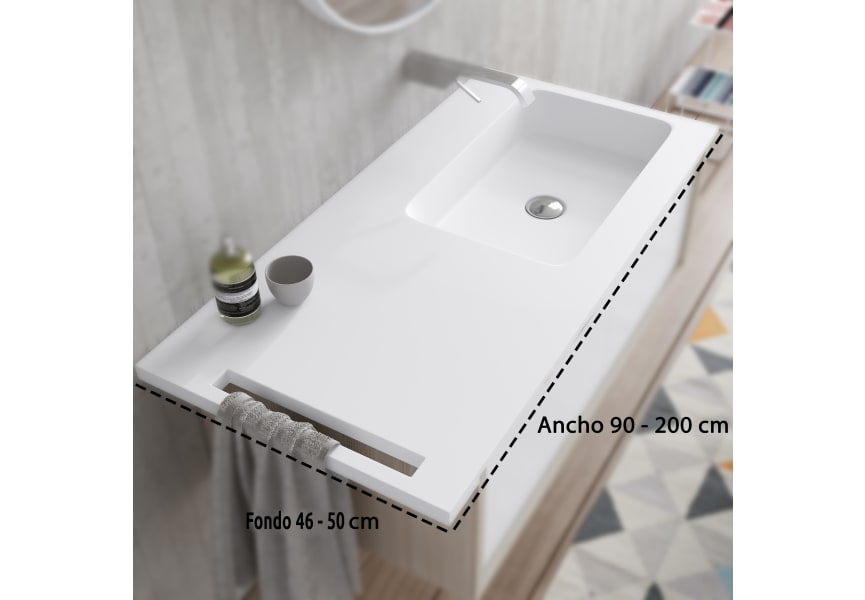 Lavabo encastrado Gama Bruntec croquis 1