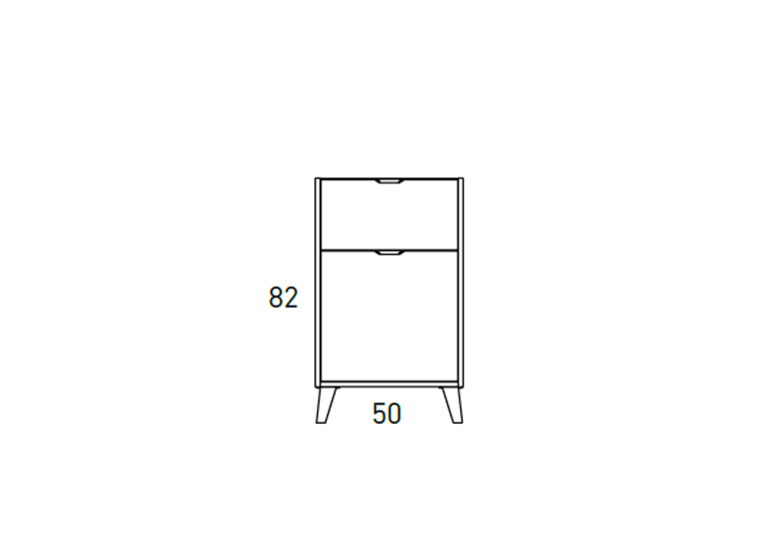 Mueble de Baño MIDI 60 con lavabo sobre encimera y patas