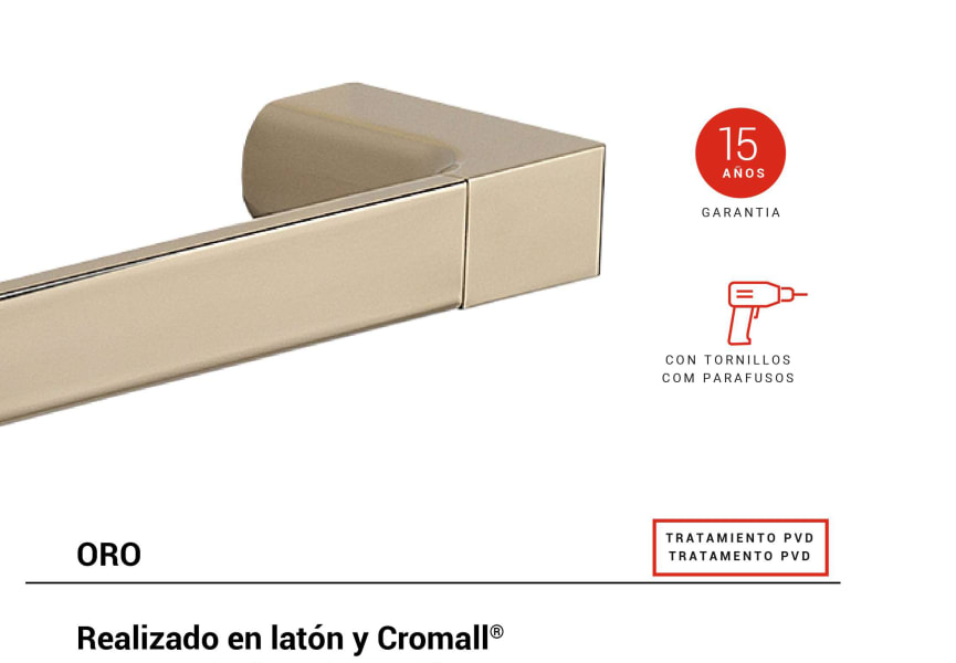 Toallero de baño Pirenei Gedy detalle 6