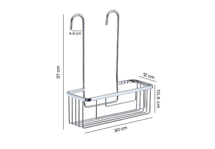 Cesta colgable para ducha Gedy croquis 4