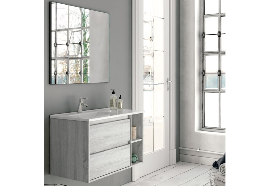 Conjunto mueble de baño Roma 4 cajones 120 cm Bruntec, Decorabaño [2024]