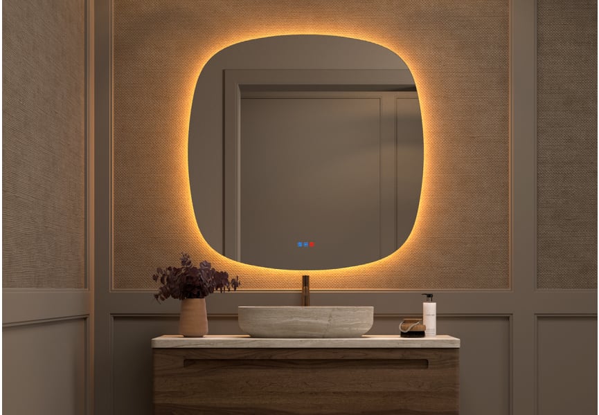 Espejo de baño con luz LED Look Bruntec principal 5