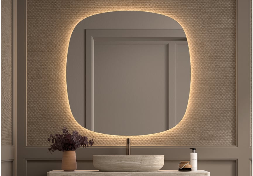 Espejo de baño con luz LED Look Bruntec principal 0