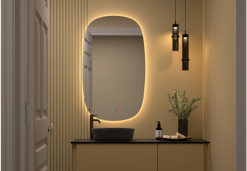Espejo de baño con luz LED Look Bruntec principal 4