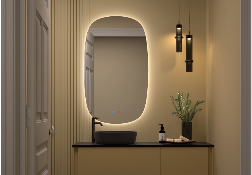 Espejo de baño con luz LED Look Bruntec principal 3