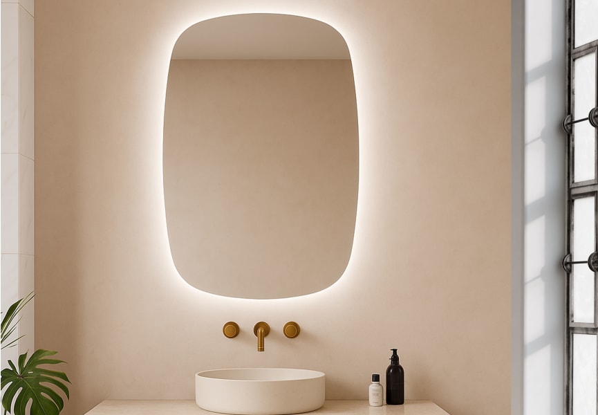 Espejo de baño con luz LED Look de Bruntec ambiente 3