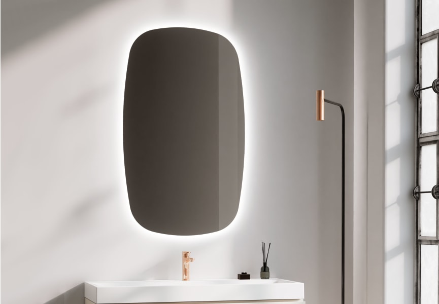 Espejo de baño con luz LED Look de Bruntec ambiente 2