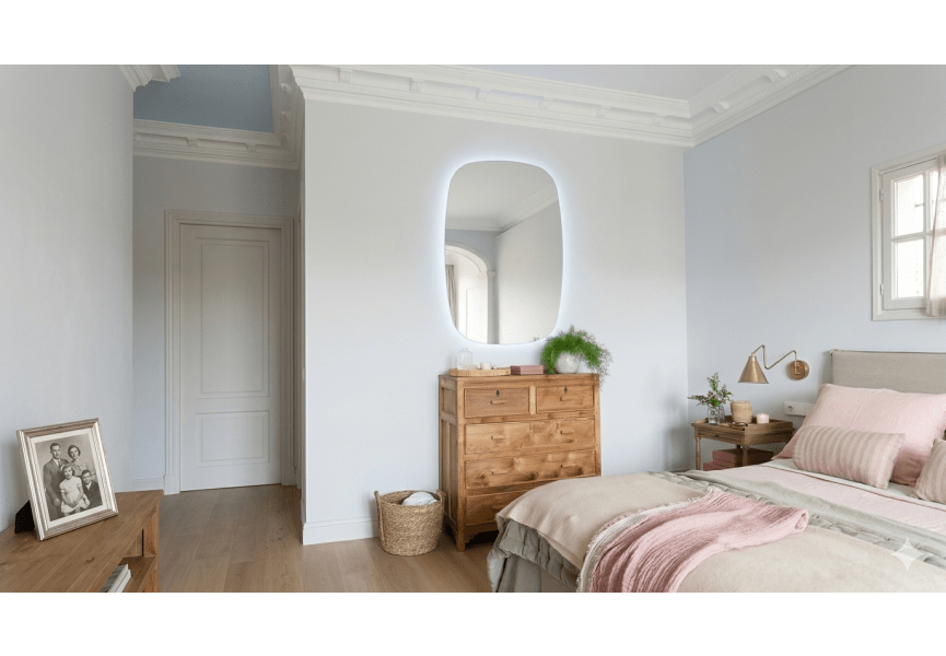 Espejo de baño con luz LED Look Bruntec ambiente 5