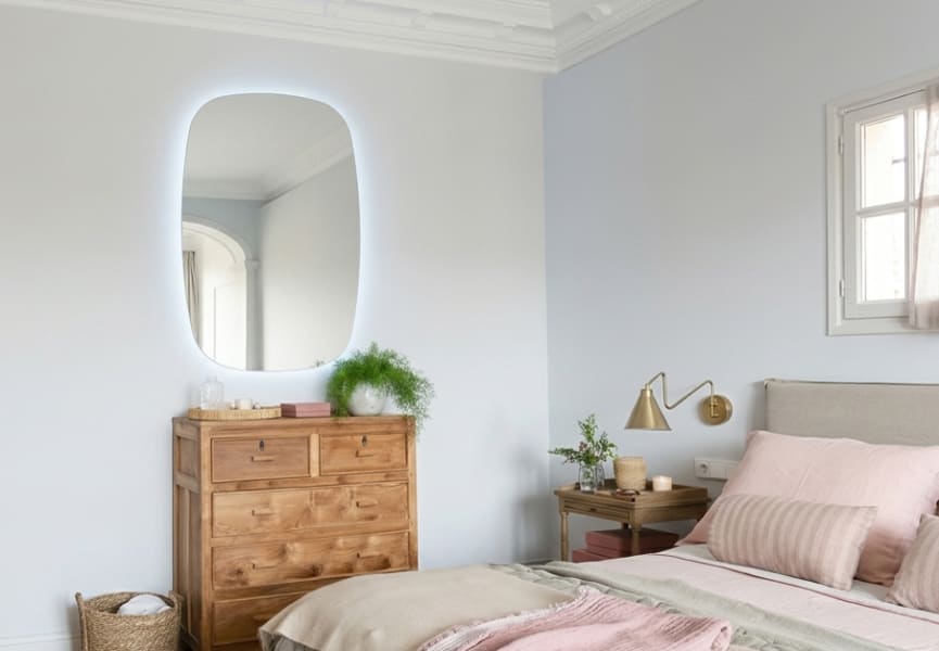 Espejo de baño con luz LED Look Bruntec principal 2