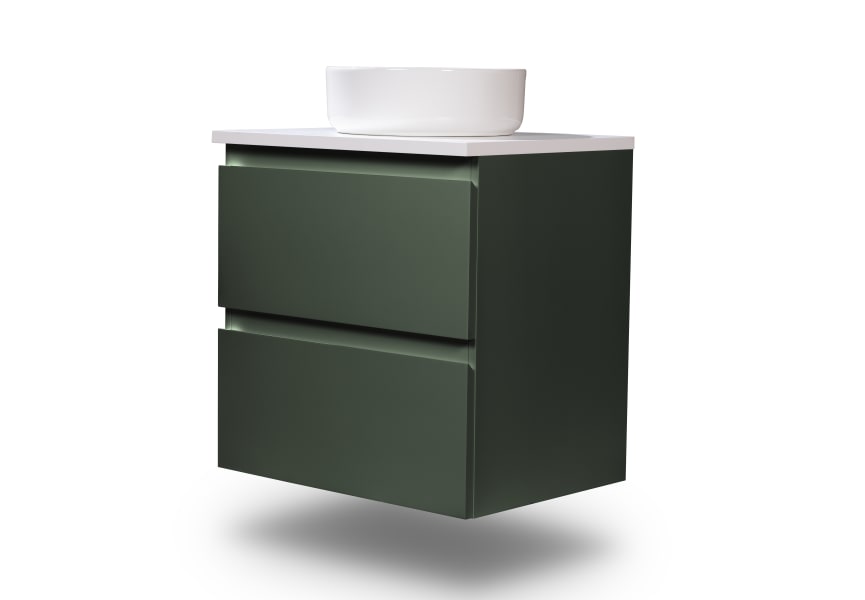 Mueble de baño pequeño Nivo Bruntec 2 cajones suspendido principal 1