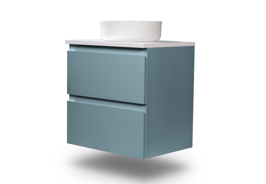 Mueble de baño pequeño Nivo Bruntec 2 cajones suspendido principal 3