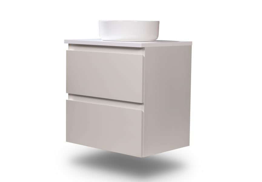 Mueble de baño pequeño Nivo Bruntec 2 cajones suspendido principal 4