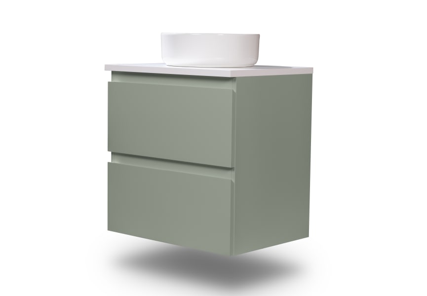 Mueble de baño pequeño Nivo Bruntec 2 cajones suspendido principal 1