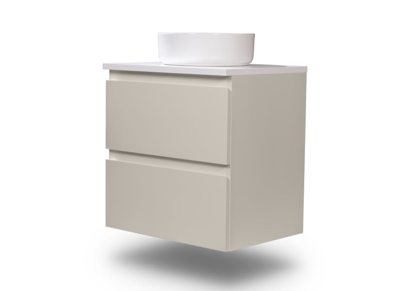 Mueble de baño pequeño Nivo Bruntec 2 cajones suspendido principal 4