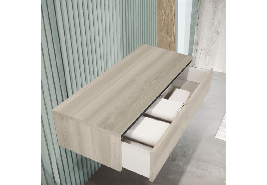 Conjunto mueble de baño con lavabo sobre encimera Sensi Inve Detalle 3