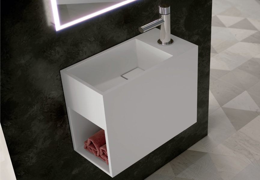 Lavabo de baño suspendido fondo reducido Jazz de Art and Bath principal 0