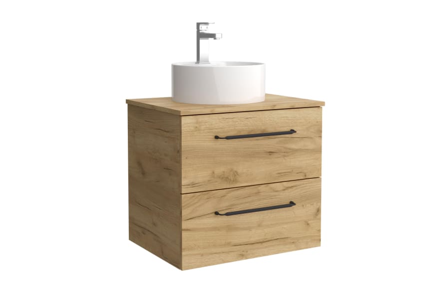 Conjunto mueble de baño con lavabo sobre encimera Moria Salgar detalle 4