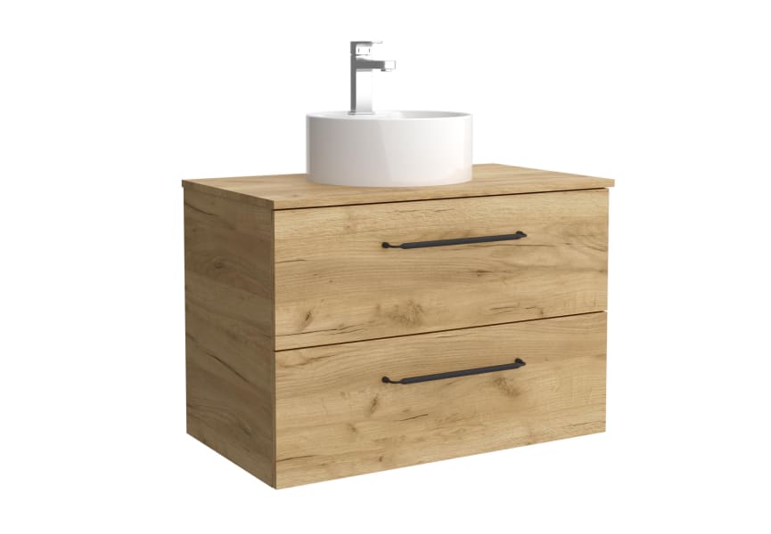 Conjunto mueble de baño con lavabo sobre encimera Moria Salgar detalle 5