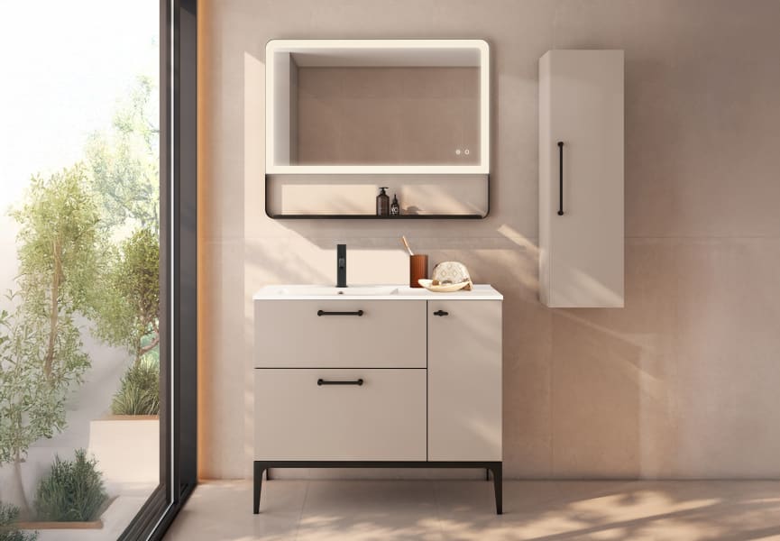 Conjunto mueble de baño con o sin banquillo con lavabo Flat Verso VisoBath principal 6