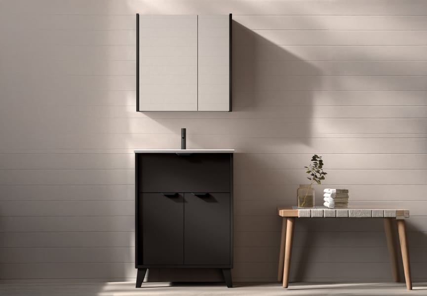 Conjunto mueble de baño fondo reducido 35.5 cm Midi Visobath principal 1