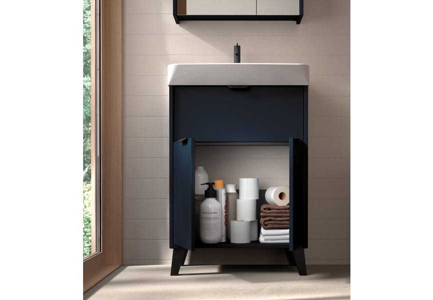 Conjunto mueble de baño fondo reducido 35.5 cm Midi Visobath detalle 1