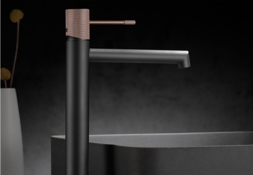 Pack Grifo de lavabo caño alto Line Imex + Válvula click-clack ambiente 9