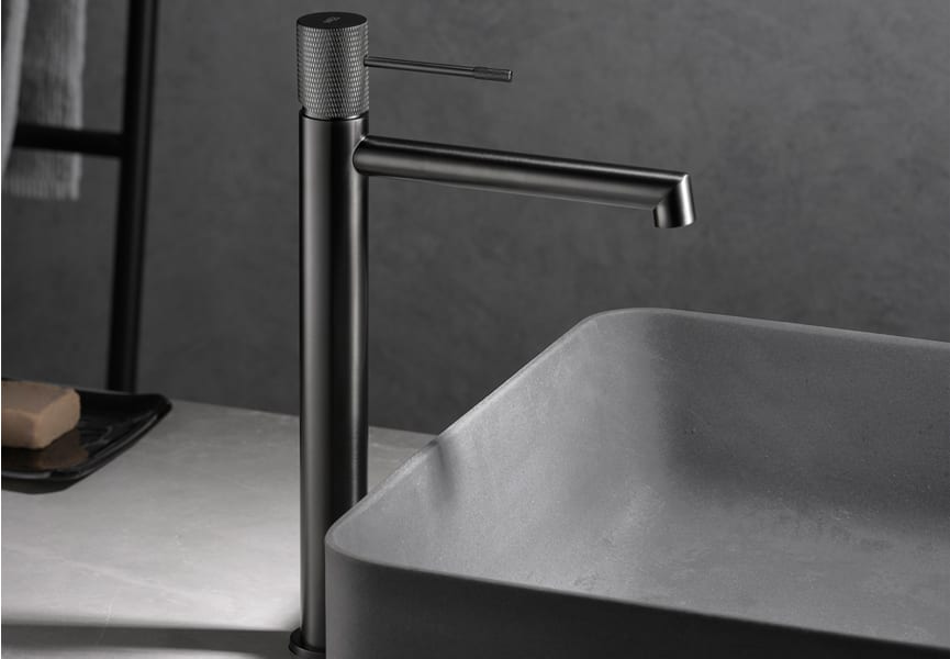 Pack Grifo de lavabo caño alto Line Imex + Válvula click-clack ambiente 10