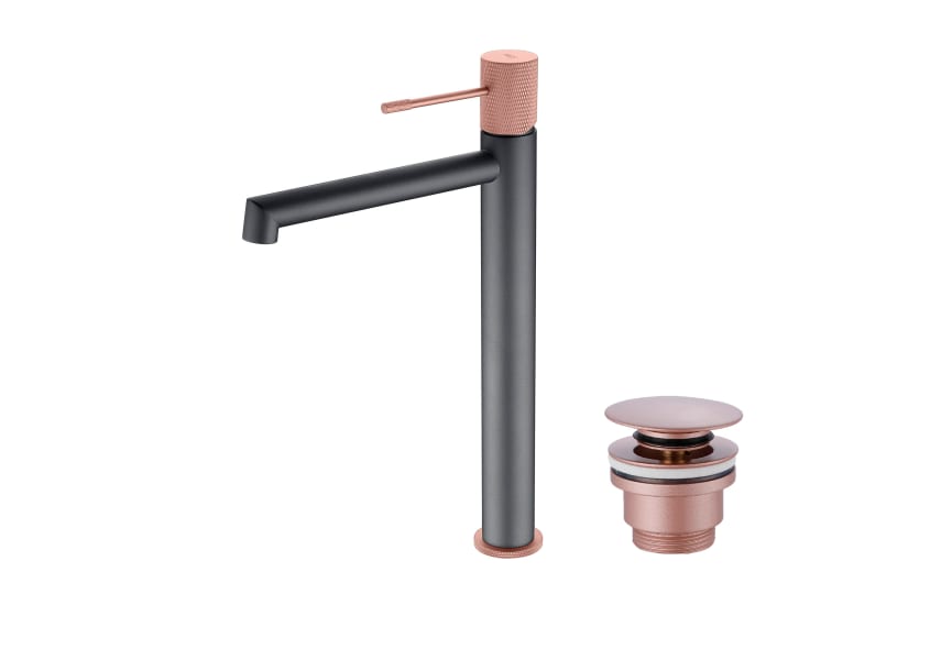 Pack Grifo de lavabo caño alto Line Imex + Válvula click-clack principal 2