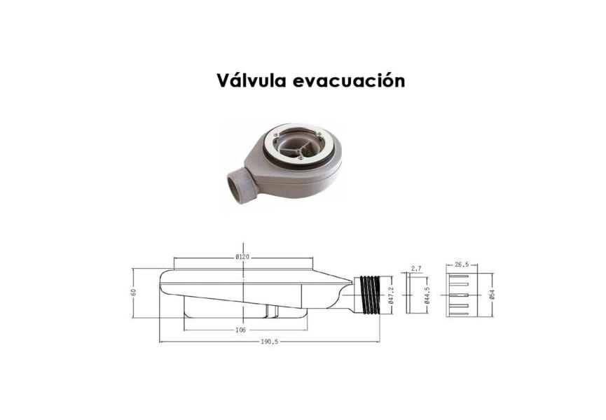 Plato de ducha de resina Textura Nudespol croquis 6