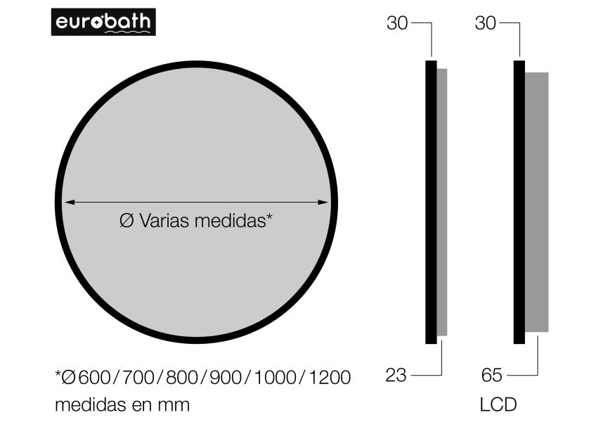 Espejo de Mesa Negro - Comprar en La Bianqueria Online