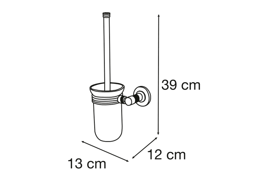 Escobillero de baño Paula Mediterranea de baño croquis 1