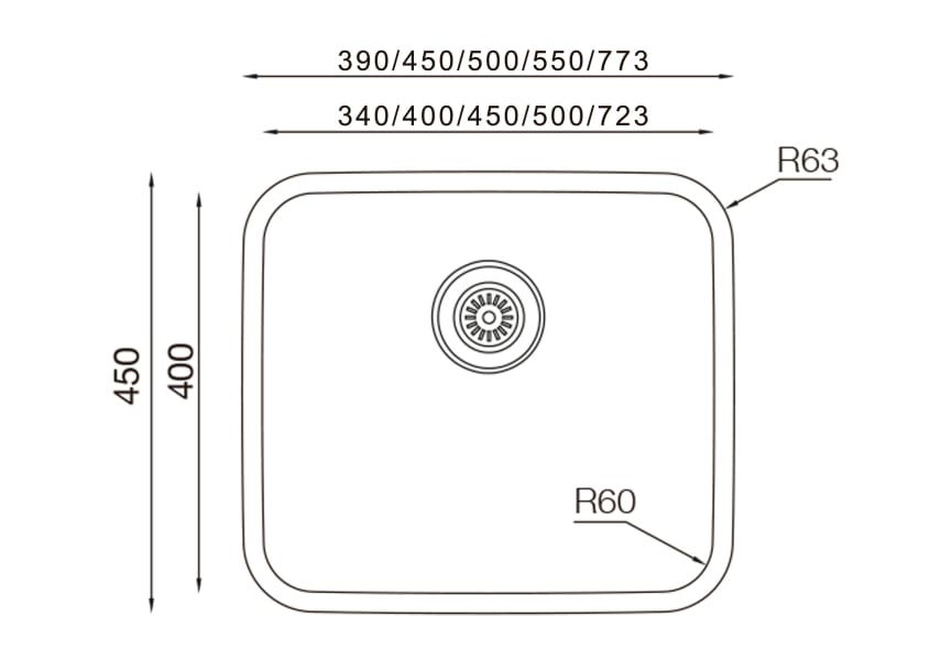 Fregadero de cocina Menfis de Solfless croquis 5