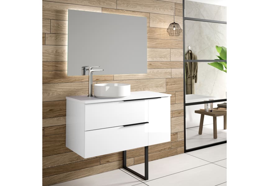 Mueble de baño con encimera de Solid Surface Coban Bruntec principal 0