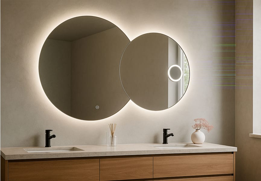 Espejo de baño con luz LED Solaris de Bruntec ambiente 2